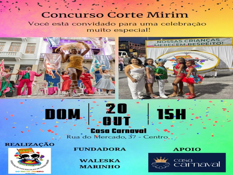 Cortejo do Carnaval Mirim ser conhecido no prximo domingo