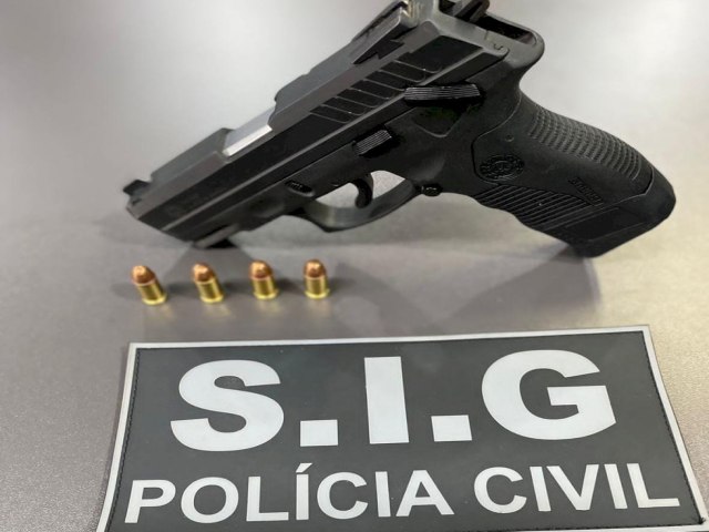 Aps ameaar desafeto, homem tem arma de fogo aprendida durante busca domiciliar 