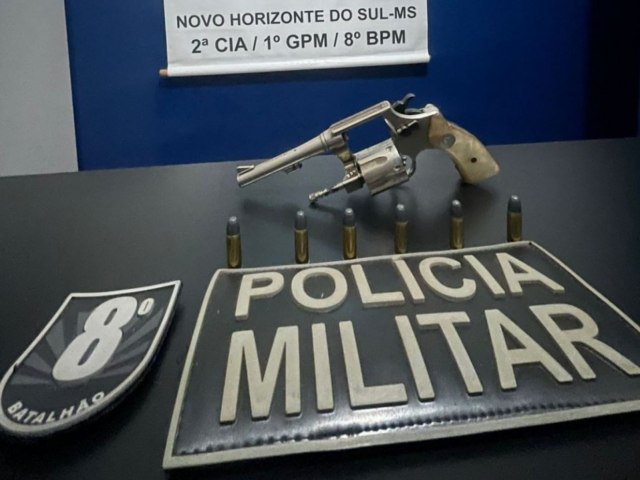 NOVO HORIZONTE DO SUL: Polcia Militar prende dois homens por tentativa de homicdio e por porte ilegal de arma de fogo