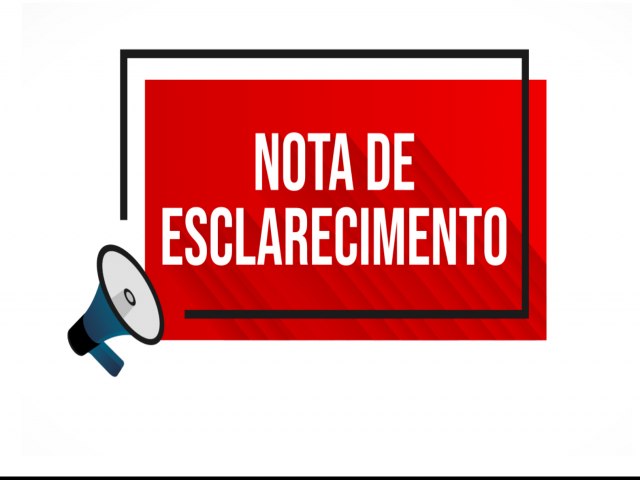 NOTA DE ESCLARECIMENTO