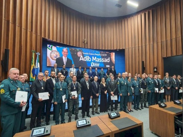 Em sesso solene, deputado Hashioka homenageia pessoas ligadas  Segurana Pblica de MS