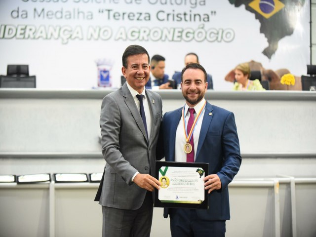 Liderana no Agronegcio: deputado Joo Csar Mattogrosso recebeu homenagem na Capital