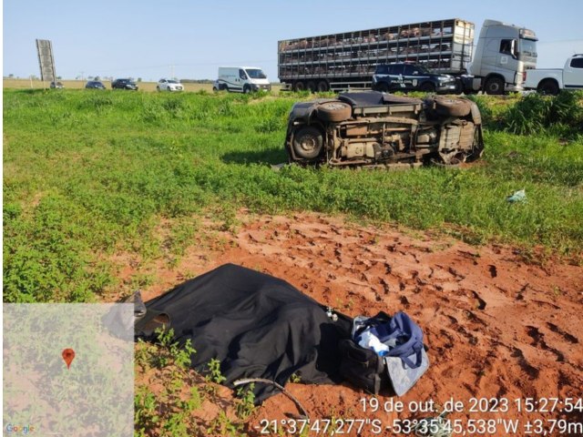 Acidente deixa dois mortos na BR-267 em Nova Andradina