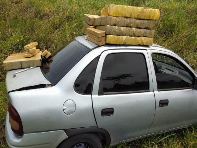 IVINHEMA: Polcia Militar prende homem transportando mais de 400 quilos de maconha