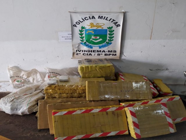 IVINHEMA: Polcia Militar prende homem transportando mais de 400 quilos de maconha