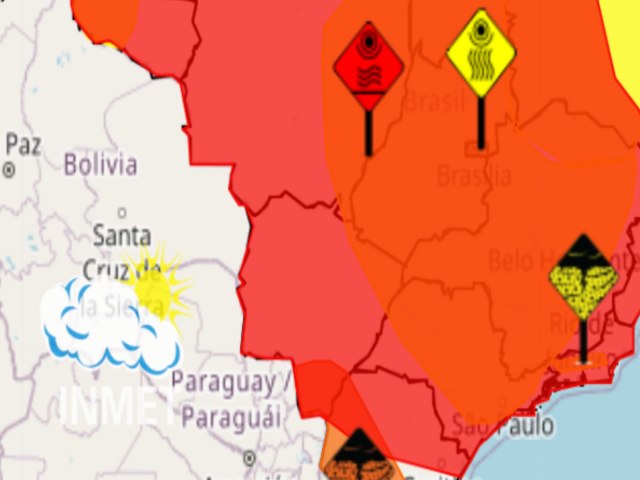 MS em vermelho: Alerta de calor extremo  ampliado e Estado vai \'ferver\' por 6 dias