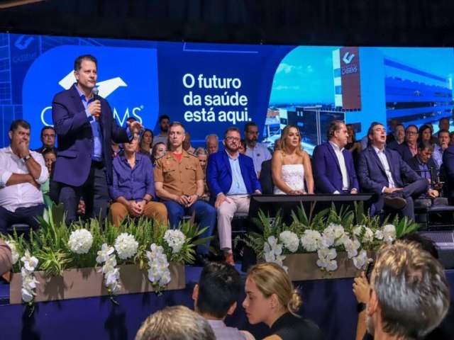 Em inaugurao do novo hospital da Cassems, Renato Cmara reafirma compromisso de apoio