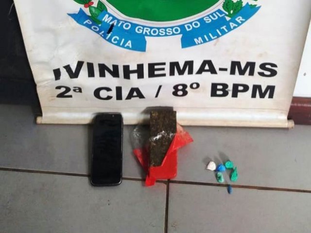 IVINHEMA: Polcia Militar prende homem por trfico de drogas