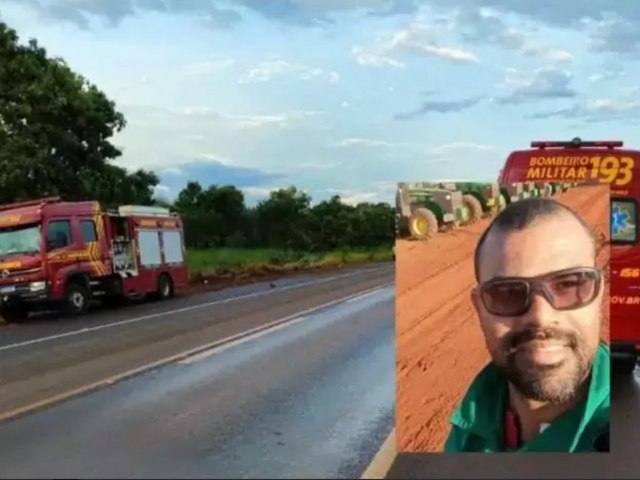 Motociclista morre aps parar dentro de carro em coliso na BR-158