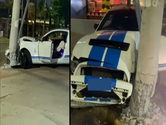 Mustang abandonado na Afonso Pena est com licenciamento vencido desde 2022