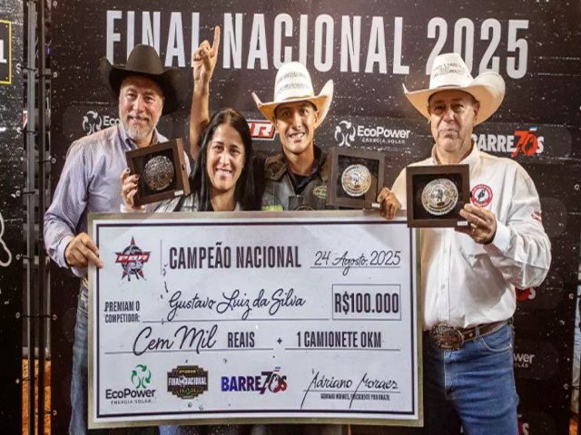 Jovem de MS conquista tr�plice coroa em Barretos e vai aos EUA disputar campeonato