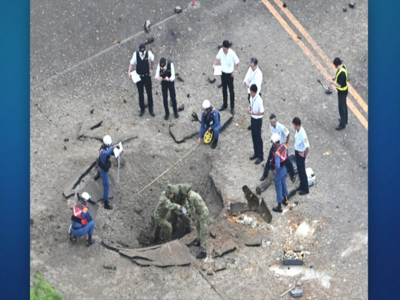 Bomba de 250 kg da 2 guerra explode em aeroporto no Japo