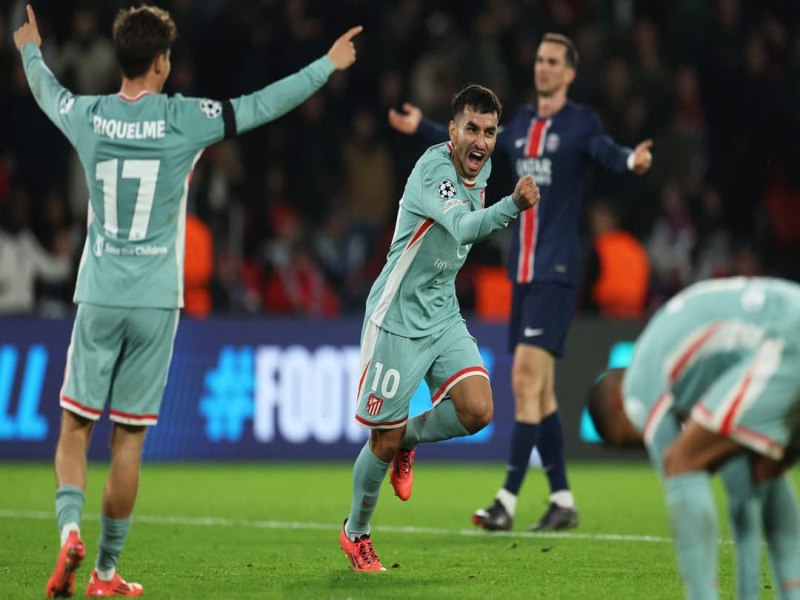 Atltico de Madrid marca no ltimo minuto e vence PSG pela Champions League