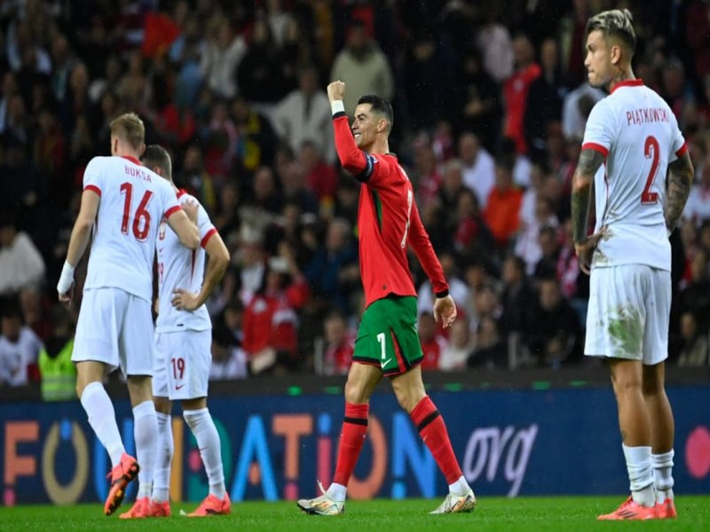 Cristiano Ronaldo domina, e Portugal goleia a Polnia pela Nations League