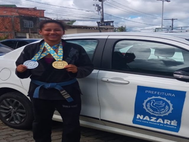 Atleta Jaiane Dias de Nazar, vence Copa Pdio de Jiu-jitsu em Lauro de Freitas 