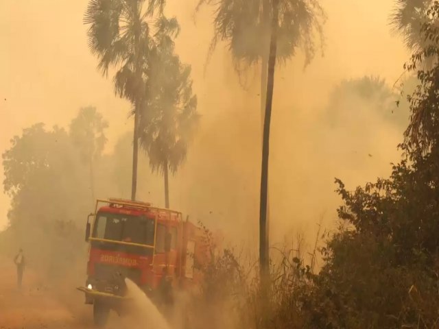 A corajosa batalha dos Bombeiros de MS contra os incndios no Nabileque