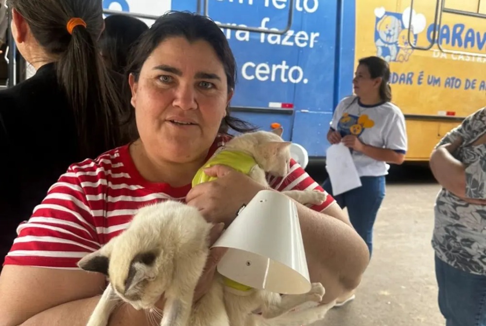 Caravana da Castra��o realiza mais de 200 procedimentos e promove sa�de e bem-estar animal em Caracol