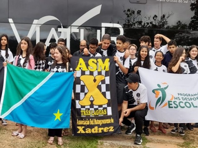 MS se destaca no Brasileiro de Xadrez Escolar e termina com 13 atletas entre os melhores