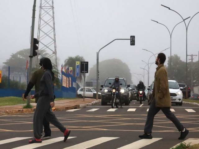 Frente fria avana em Mato Grosso do Sul e mantm temperaturas amenas nesta sexta-feira