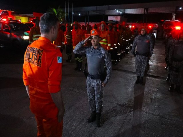 Fora Nacional chega ao Pantanal para reforar trabalho do Governo de MS contra incndios florestais