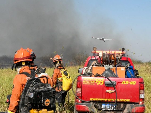 Trabalho intenso e coordenado dos Bombeiros e parceiros reduz focos de incndios no Pantanal