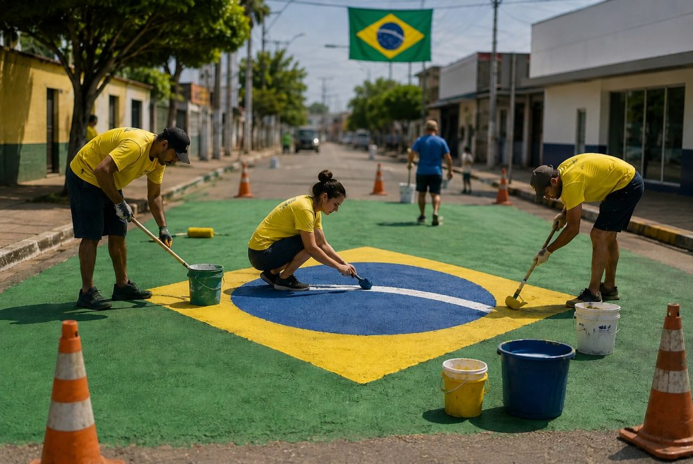 Bataypor�: decora��o e pintura de ruas para a Copa deve ser autorizada pelo DMTT