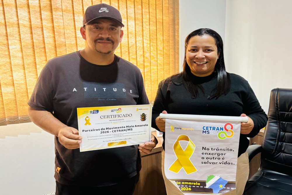 Bataypor� recebe reconhecimento estadual por engajamento no Maio Amarelo 2026