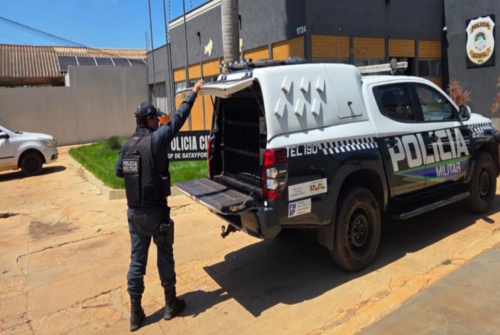 Bataypor�: Pol�cia Militar conduz homem ap�s tentativa de invas�o de resid�ncia no centro da cidade