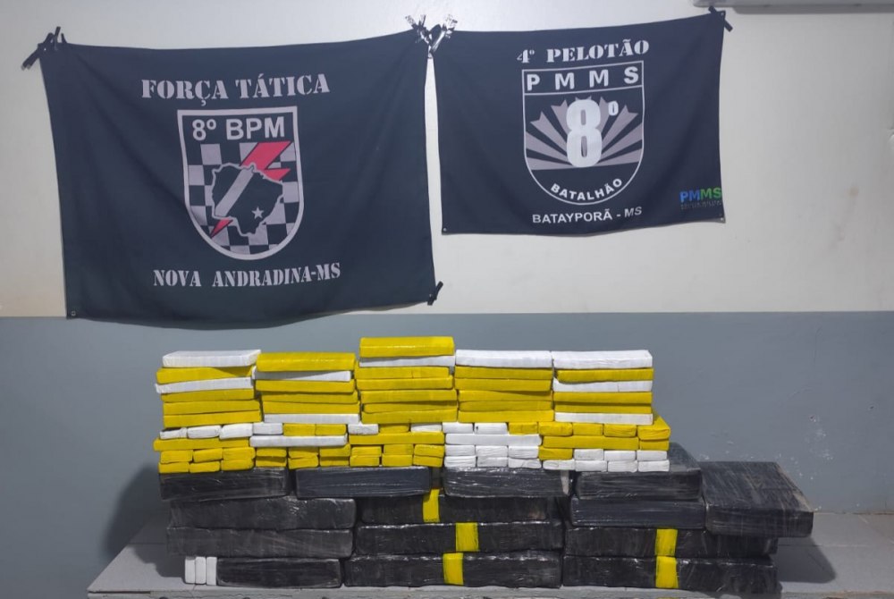 Bataypor�: mulher de 21 anos � presa transportando 201 kg de maconha; preju�zo ao tr�fico chega a R$ 480 mil