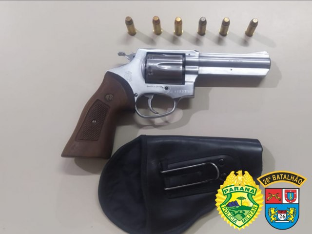 ROTAM APREENDE ARMA DE FOGO EM TELMACO BORBA