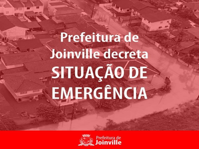 PREFEITO DE JOINVILLE-SC DECRETA SITUAO DE EMERGNCIA