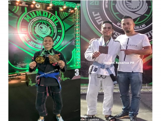 ATLETAS DE RESERVA CONQUISTAM MEDALHAS NO MUNDIAL DE JIU-JITSU