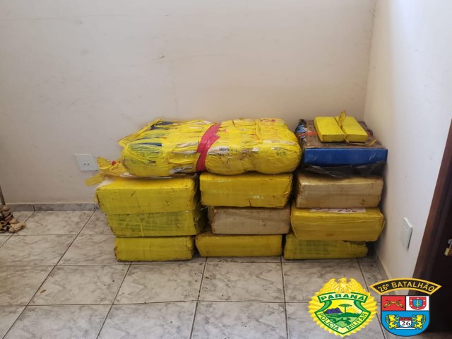 POLCIA MILITAR APREENDE 225 KG DE DROGAS EM RESERVA. 