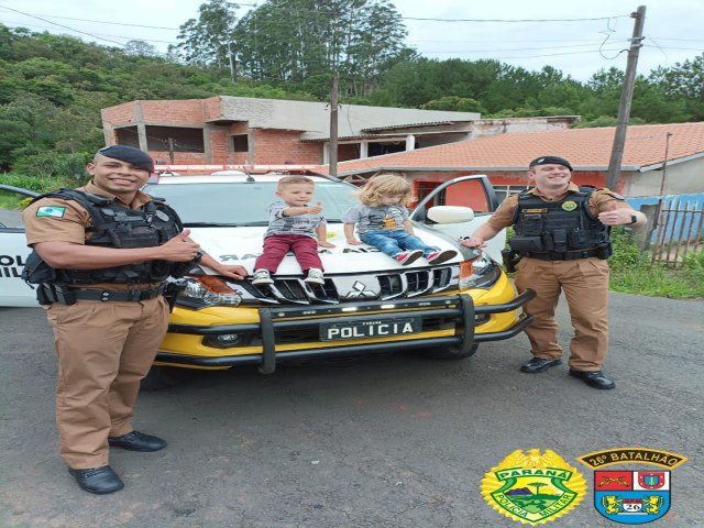 EM TELMACO BORBA, F MIRIM DA POLCIA MILITAR RECEBE VISITA EM SEU ANIVERSRIO.