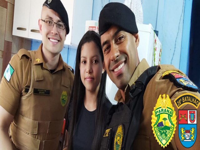 EM FIGUEIRA, POLCIA MILITAR REALIZA SONHO DE F.