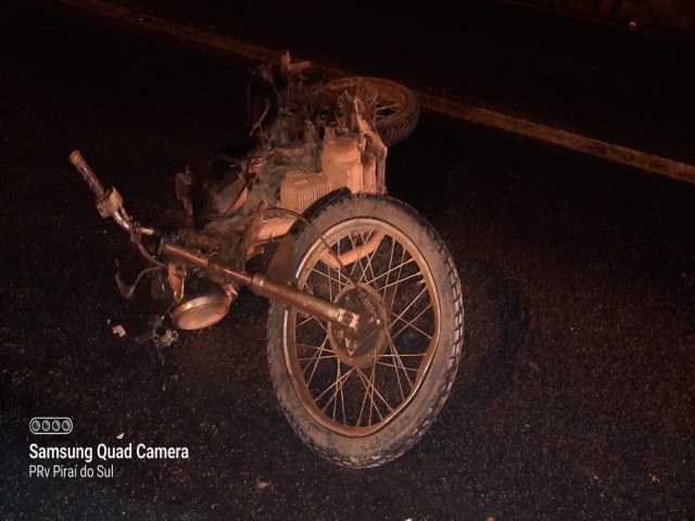 MOTOCICLISTA FICA FERIDO APS CHOCAR-SE CONTRA MURETA EM JAGUARIAVA 