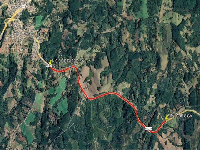 AMPLIAO DA PR-160 ENTRE TELMACO E IMBA TER SISTEMA DE PARE E SIGA