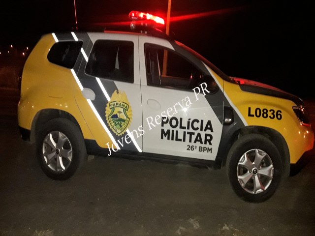 POLCIA MILITAR  ACIONADA APS FILHO AGREDIR A PRPRIA ME EM RESERVA