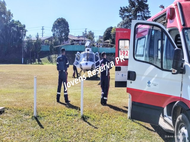 HELICPTERO DO SAMU  ACIONADO PARA REALIZAR A TRANSFERNCIA DE UMA BEB 