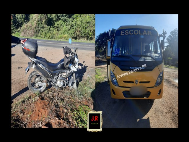 MOTOCICLISTA FICA FERIDO EM ACIDENTE NA PR-151 EM PALMEIRA (PR)