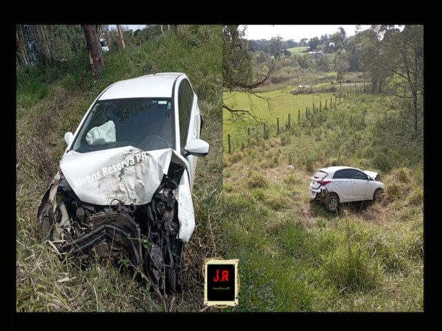 QUATRO PESSOAS FICAM FERIDAS EM ACIDENTE NA PR-460 EM PITANGA (PR)