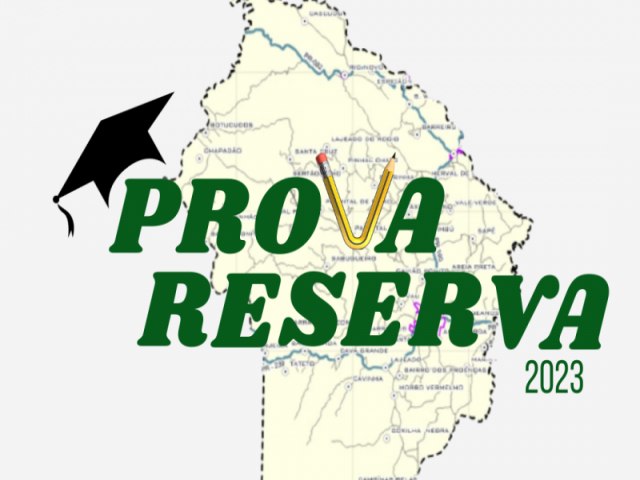 VEM A PROVA RESERVA, DIA 04 DE OUTUBRO