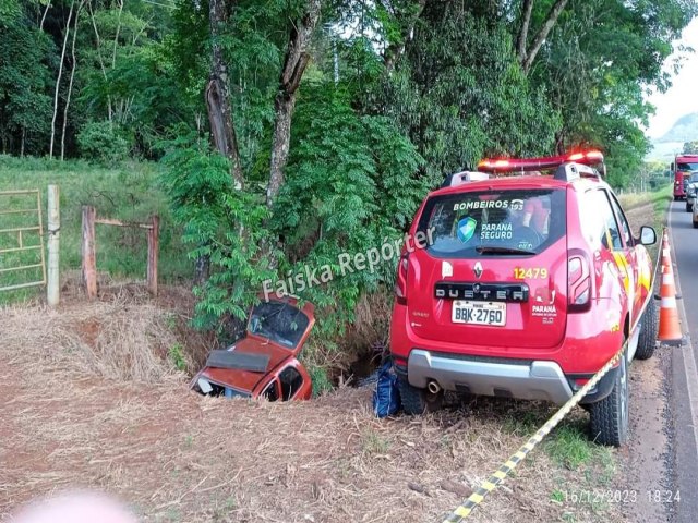 BEB MORRE EM GRAVE ACIDENTE NA PR-487 EM MANOEL RIBAS (PR)