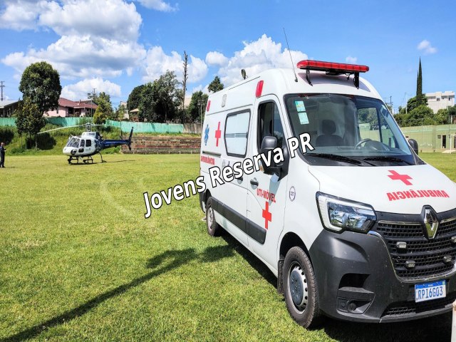 MULHER  TRANSFERIDA PELO HELICPTERO DO SAMU EM RESERVA (PR)