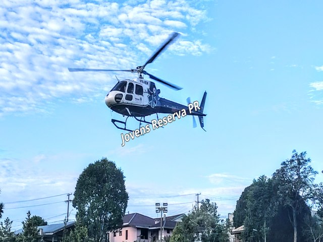 2 TRANSFERNCIA DO DIA REALIZADO PELO HELICPTERO DO SAMU EM RESERVA (PR)