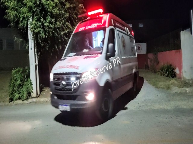 JOVEM BALEADO EM RESERVA  TRANSFERIDO PELO SAMU 