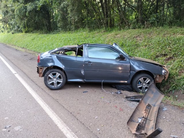 GRAVE ACIDENTE RESULTA EM BITO DE JOVEM CONDUTOR NA PR-466 EM PITANGA (PR)