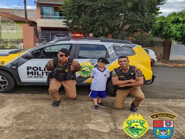 EQUIPE DO 26 BPM REALIZA VISITA PARA ADMIRADORES DA POLCIA MILITAR 