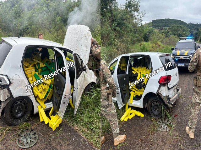 APS PERSEGUIO E CAPOTAMENTO, PRF APREENDE MAIS DE MEIA TONELADA DE MACONHA COM ADOLESCENTE