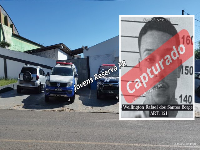 UM DOS QUATRO FUGITIVOS DA CADEIA PBLICA DE RESERVA  CAPTURADO PELA POLCIA